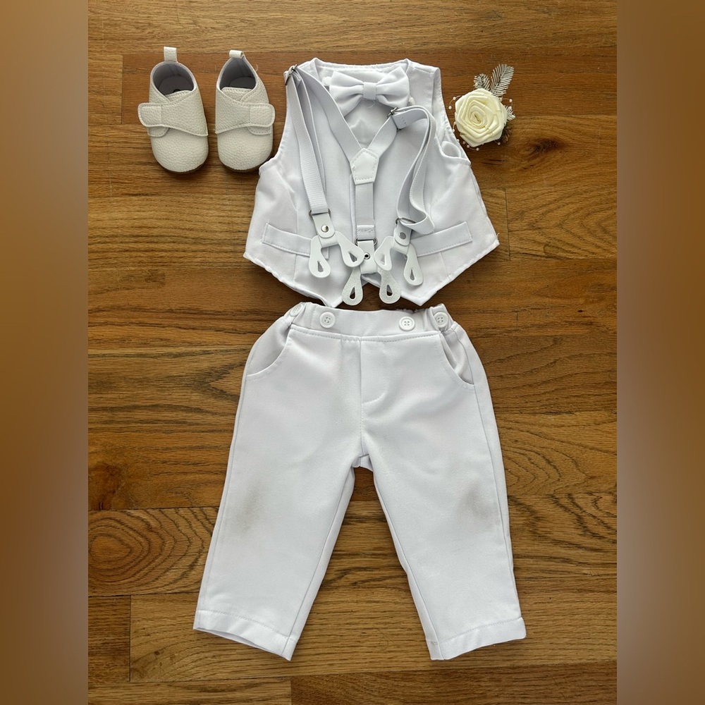 Baby Boy Formal Outfit & Accessories for Wedding, Baptism, Etc